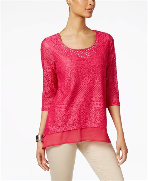 macy's jm collection tops|macy's online shopping j&m tops.